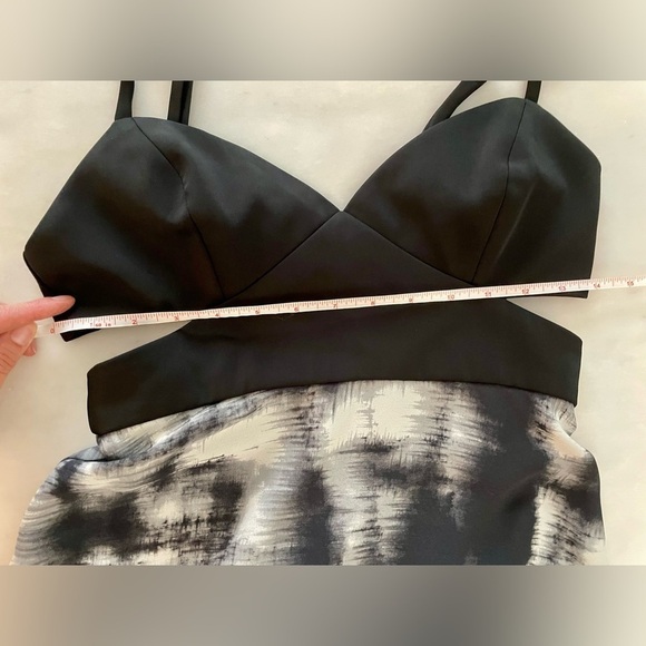 BCBG Maxazria Viviane Cutout Tie Dye Formal Maxi Dress Size 0 - Picture 6 of 16